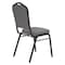 National Public Seating Stack Chair, Fabric, Greystone 9362-BT - alternate 2